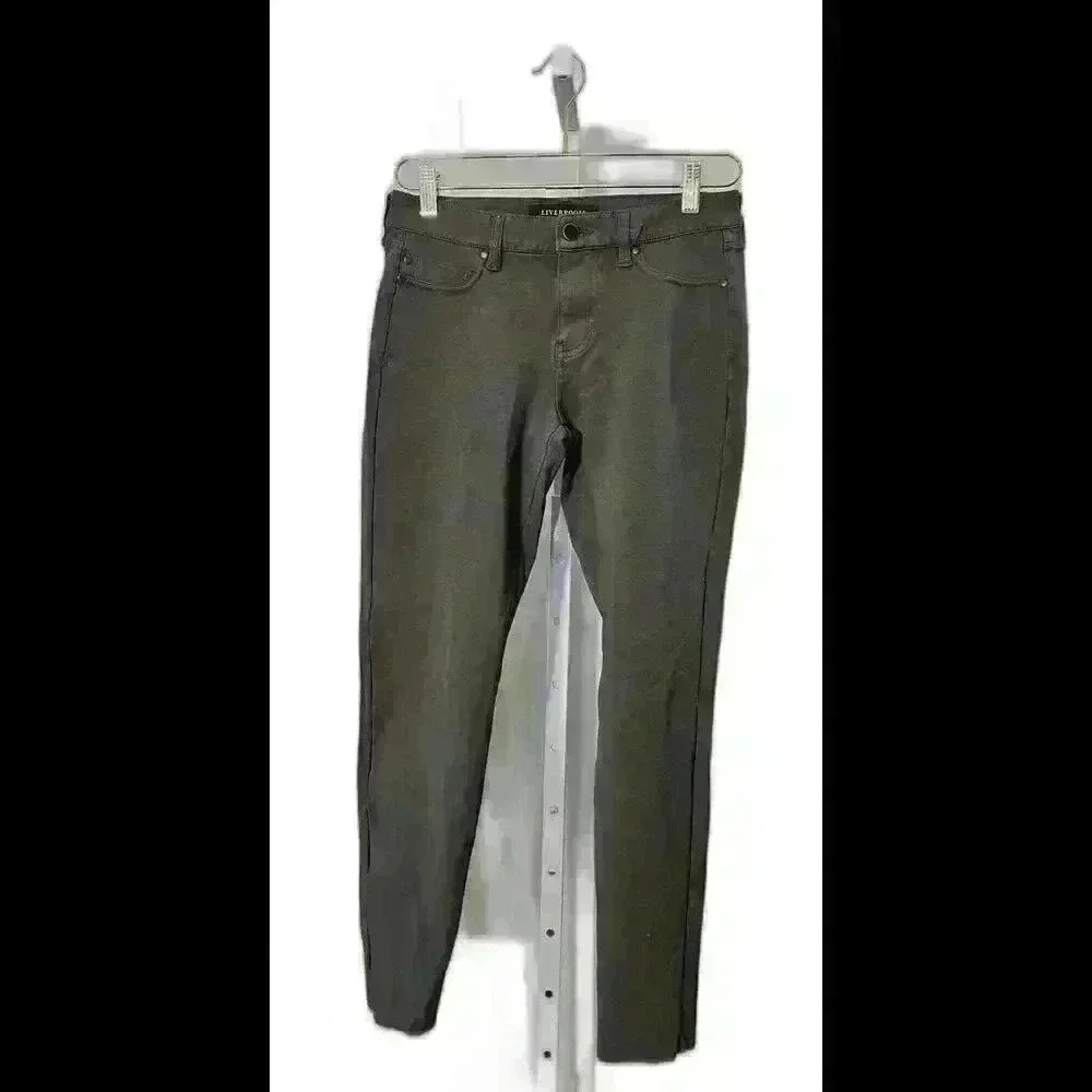 Liverpool brand size 4 gray skinny trouser stretch